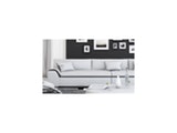 Innocent® Sofa weiß / schwarze Konstrastlinie 3-Sitzer Azure aus Kunstleder 10723 Miniaturansicht - 3