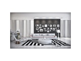 Innocent® Sofa weiß / rote Kontrastlinie (Antik-Optik) 3-Sitzer Azure aus Kunstleder 10721 Miniaturansicht - 3