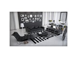 Innocent® Sofa schwarz / weiß 2-Sitzer Artesania mit Gürtel 10746 Miniaturansicht - 4
