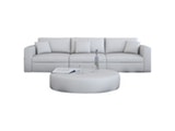 Innocent® Sofa weiß Design 3-Sitzer 245 cm frei stellbar mit Kissen 10753 Miniaturansicht - 1