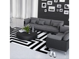 Innocent® Sofa Kunstleder schwarz / Stoff grau 3-Sitzer Farggi Beine Edelstahl 10762 Miniaturansicht - 2