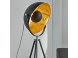 SalesFever® Stehleuchte schwarz/gold Aspectu mit 1 Lampe 11780 Miniaturansicht - 3