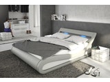 Innocent® Polsterbett 140x200 cm hellgrau weiß Doppelbett LED Beleuchtung BELLUGIA 12393 Miniaturansicht - 1