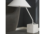 SalesFever® Tischlampe weiß Trina Marmorsockel n-7133-4625 Miniaturansicht - 4