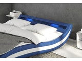 Innocent® Polsterbett 140x200 cm blau weiß Doppelbett LED Beleuchtung ACCENTOX 12501 Miniaturansicht - 4