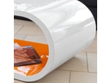 SalesFever® Couchtisch weiß/orange Finio 120x60 cm oval 6421 Miniaturansicht - 5