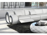 Innocent® Wohnlandschaft weiß/schwarz L-Form Design Sofa mit LED NESTA n-7997-5345 Miniaturansicht - 3