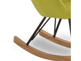 SalesFever® Kinder grün Textil Schaukelstuhl Bob Polster Sessel 12666 Miniaturansicht - 5
