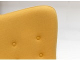 SalesFever® Relaxsessel gelb Webstoff mit Armlehnen ergonomische Form ANJO 12667 Miniaturansicht - 5