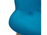 SalesFever® Relaxsessel blau Webstoff mit Armlehnen ergonomische Form ANJO 12669 Miniaturansicht - 8
