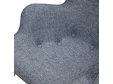 SalesFever® Relaxsessel grau Webstoff mit Armlehnen ergonomische Form ANJO 12670 Miniaturansicht - 9
