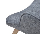 SalesFever® Relaxsessel grau Webstoff mit Armlehnen ergonomische Form ANJO 12670 Miniaturansicht - 11