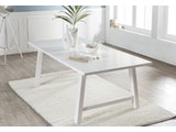 SalesFever® Esstisch Holz Pappel weiß 200 x 100 cm gebeizt white wash n-10064 Miniaturansicht - 2