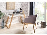 SalesFever® Schreibtisch skandinavisches Design Holz mit Glasplatte Venla n-10071 Miniaturansicht - 4