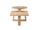 SalesFever® Eichenholz Couchtisch mit zwei Tischplatten Stehen n-10076 Miniaturansicht - 5