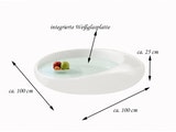 SalesFever® Couchtisch weiss hochglanz 100 cm Glas rund Pool 1710 Miniaturansicht - 6