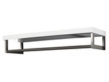 SalesFever® Wandgarderobe mit Stange und Hutablage Weiß High Gloss Fernando 5458/52H Miniaturansicht - 1