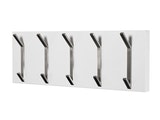 SalesFever® Garderobenleiste breit mit 5 Haken Weiß High Gloss Lisandro 5453/52H Miniaturansicht - 1