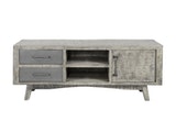 SalesFever® TV-Board mit 1 Tür und 2 Schubladen aus Mangoholz Gino 5792/16AL Miniaturansicht - 1