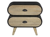 SalesFever® Schubladenschrank mit 2 Schubladen aus Holz Nero 3341/44 Miniaturansicht - 1