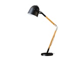 SalesFever® Stehlampe Industrie Metallschirm mit klappbarem Holzgestell Luca 8152/44 Miniaturansicht - 1