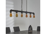 SalesFever® Hängelampe mit 6 Lampen aus Industrierohren Riccardo 7193/44 Miniaturansicht - 3