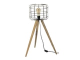 SalesFever® Stehlampe mit 1 Leuchte Korb dreibeiniges Holzstativ Tim-Luca 7642/29 Miniaturansicht - 1