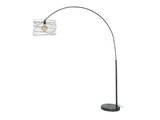 SalesFever® Bogenlampe mit 1 Leuchte 45 cm spiralförmiger Lampenschirm Savio 7962/76 Miniaturansicht - 1