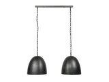 SalesFever® Hängelampe mit 2 Lampenschirmen 40 cm in schwarz Esteban 7993/76 Miniaturansicht - 1