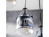 SalesFever® Hängelampe mit 5 Lampenschirmen 31 cm aus Metall Maurizio 8195/48 Miniaturansicht - 4