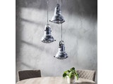 SalesFever® Hängelampe mit 3 Lampenschirmen 42 cm aus Eisen Vitalij 8196/48 Miniaturansicht - 2