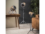 SalesFever® Stehlampe aus Eisen mit Holzschirm Raster Avelino 8212/16 Miniaturansicht - 2