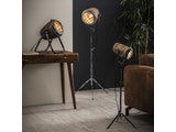 SalesFever® Stehlampe aus Eisen mit Holzschirm Raster Avelino 8212/16 Miniaturansicht - 3