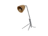 SalesFever® Tischlampe mit Holzlampenschirm und Eisengestell Gigi 8260/16 Miniaturansicht - 1