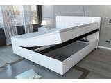 SalesFever® Boxspringbett Bettkasten LED 180 x 200 cm weiß Hotelbett SERENO 382158 Miniaturansicht - 1