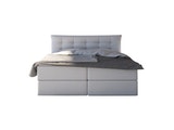 SalesFever® Boxspringbett 200 x 200 cm weiß Hotelbett HILLARY 382240 Miniaturansicht - 2