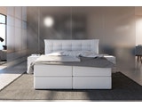 SalesFever® Boxspringbett 200 x 200 cm weiß Hotelbett HILLARY 382240 Miniaturansicht - 1