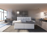 SalesFever® Boxspringbett 200 x 200 cm weiß Hotelbett HILLARY 382240 Miniaturansicht - 3
