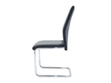 SalesFever® Freischwinger Stuhl 2er Set grau schwarz Esszimmerstuhl CHARLIE 390108 Miniaturansicht - 4