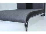 SalesFever® Freischwinger Stuhl 2er Set grau schwarz Esszimmerstuhl CHARLIE 390108 Miniaturansicht - 5