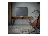 SalesFever® TV-Bank Akazie 110x35 cm mit 2 Fächern und Griffen Cedric 2334/15 Miniaturansicht - 2