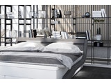 SalesFever® Boxspringbett 140 x 200 cm weiß grau Hotelbett LED ZOFIA 387573 Miniaturansicht - 3