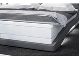 SalesFever® Boxspringbett 140 x 200 cm weiß grau Hotelbett LED ZOFIA 387573 Miniaturansicht - 4