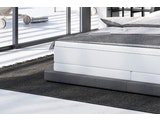 SalesFever® Boxspringbett 140 x 200 cm weiß grau Hotelbett LED ZOFIA 387573 Miniaturansicht - 5