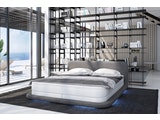 SalesFever® Boxspringbett 140 x 200 cm weiß grau Hotelbett LED JUSTINE 387603 Miniaturansicht - 2