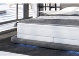 SalesFever® Boxspringbett 140 x 200 cm weiß grau Hotelbett LED JUSTINE 387603 Miniaturansicht - 5