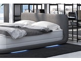 SalesFever® Boxspringbett 160 x 200 cm weiß grau Hotelbett LED JUSTINE 387610 Miniaturansicht - 3