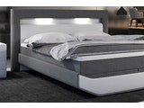 SalesFever® Boxspringbett 140 x 200 cm grau weiß Hotelbett LED MAILINA 387634 Miniaturansicht - 6