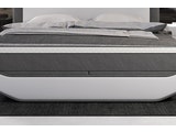 SalesFever® Boxspringbett 140 x 200 cm grau weiß Hotelbett LED MAILINA 387634 Miniaturansicht - 7