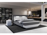 SalesFever® Boxspringbett 140 x 200 cm grau weiß Hotelbett LED MAILINA 387634 Miniaturansicht - 8